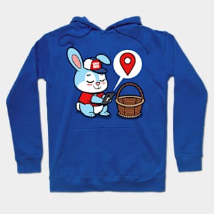 Cute Kawaii Techie Easter Bunny Gift For Easter Hoodie